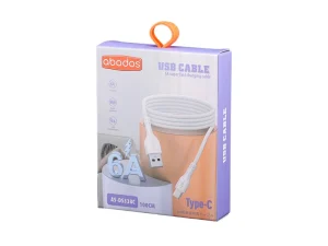 کابل تبدیل USB به USB-C آبودوس مدل AS-DS338C طول 1 متر